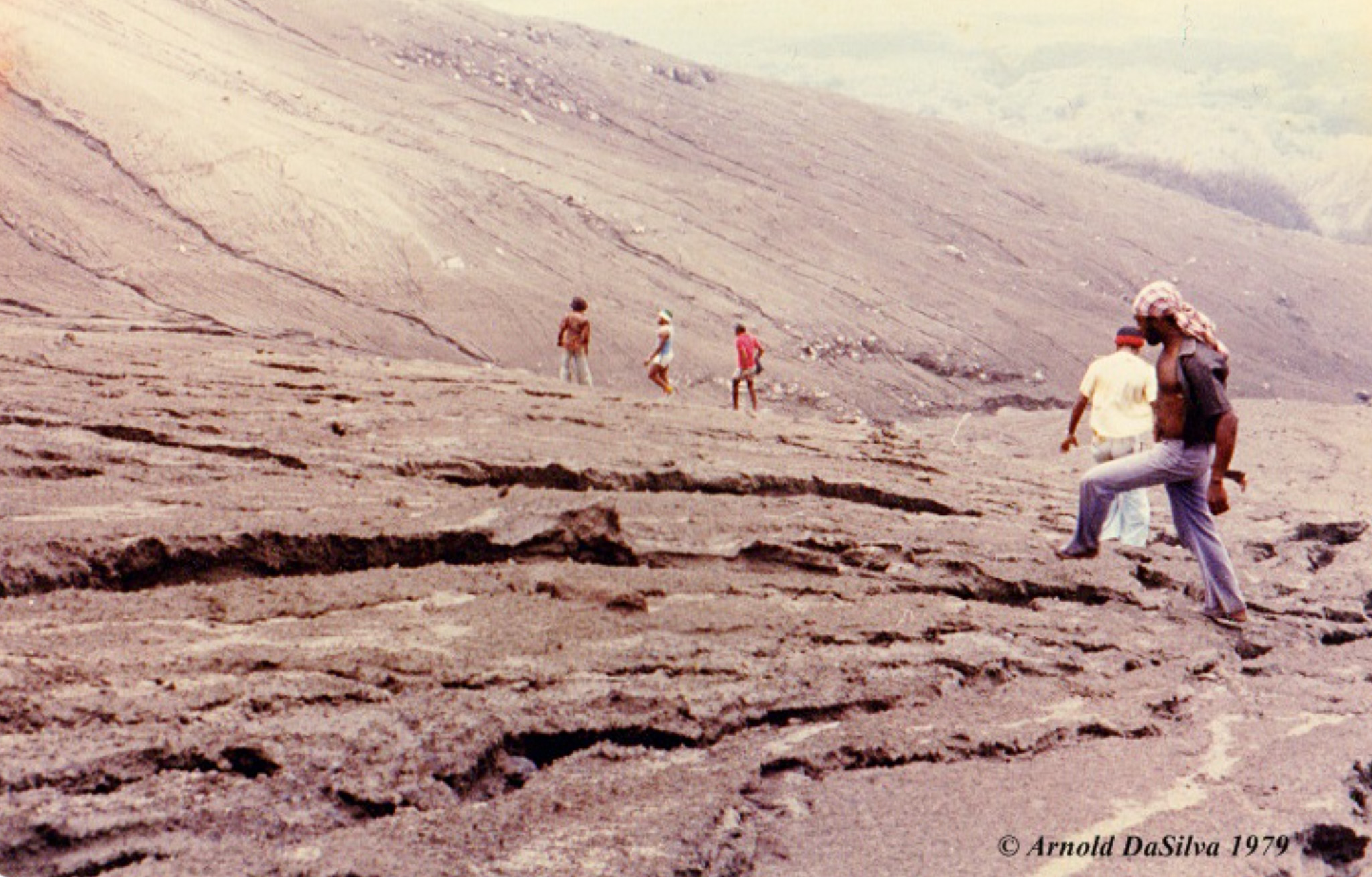 Soufriere, 1979, this scene is like something from space. Photo: Arnold Da Silva